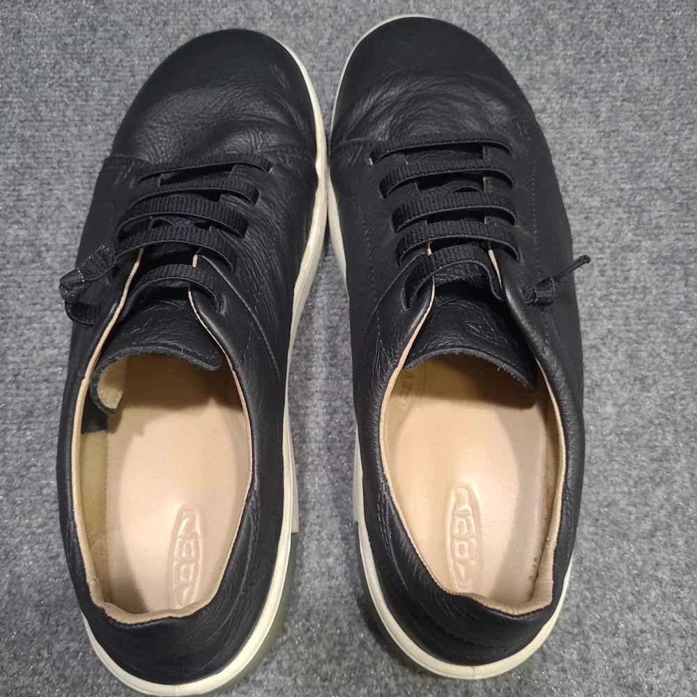 Keen KNX Sneakers Black Leather Men's Size 13 Barefoot Inspired